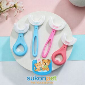 U-Shaped Toddler Toothbrush Silicone Brush Head Cleaning Teeth Oral Care