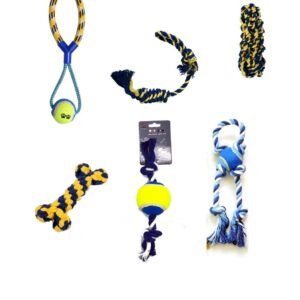 Dog Puppy Pet Toys Cotton Rope Training Fun Durable Tennis Rope Jaw Knot Ball