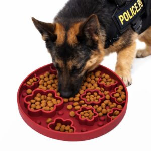 Dog Pet Slow Feeder Bowl Feeders Reduce Over bloating Healthy Anxiety Relief