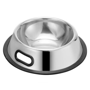 My Pets Classic Stainless Steel Dog Cat Food/Water Feeding Bowl for All Size